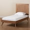 Baxton Studio Amira Mid-Century Modern Transitional Ash Walnut Finished Wood Twin Size Platform Bed 180-11154-11159-Zoro - alternate 9
